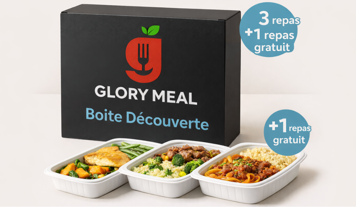 Repas Offert Découvre Glory Meal | 3 Repas + 1 Gratuit + Livraison Offerte