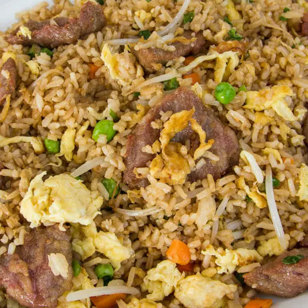 Riz sauté au boeuf